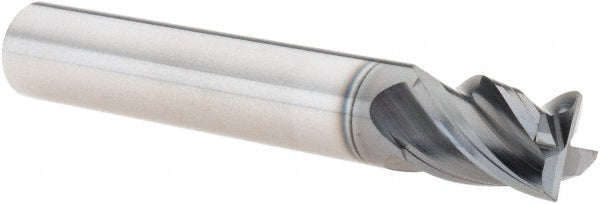 YG-1 UGMF70024 Corner Radius End Mill 3/8" Dia, 1/2" LOC, 0.0100" Radius, 4 Flute, Solid Carbide