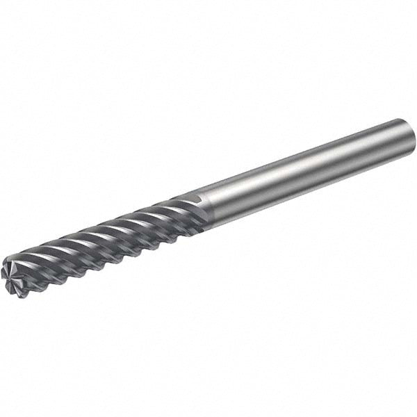 Sandvik Coromant 5739922 Corner Radius End Mill 3/16" Dia, 9/16" LOC, 6 Flute, Solid Carbide