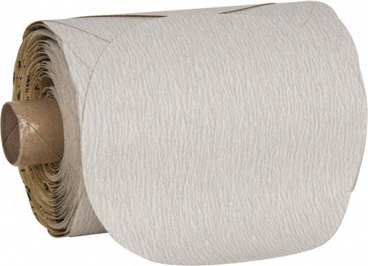 3M 7100075693 5" Dia PSA Disc Roll 220 Grit, Premium Ceramic Alumina