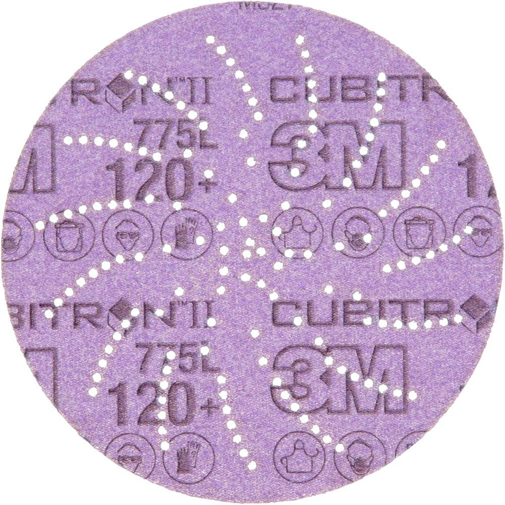 3M 7100045071 Hook & Loop Disc 5" Dia, 120 Grit, Coated, Precision Shaped Ceramic