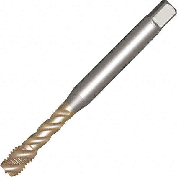 Sandvik Coromant 6539460 Spiral Flute Tap M8x1.25, Metric, 3 Flute, Modified Bottoming Chamfer, 6H Class of Fit, Powdered Metal, Oxide Finish