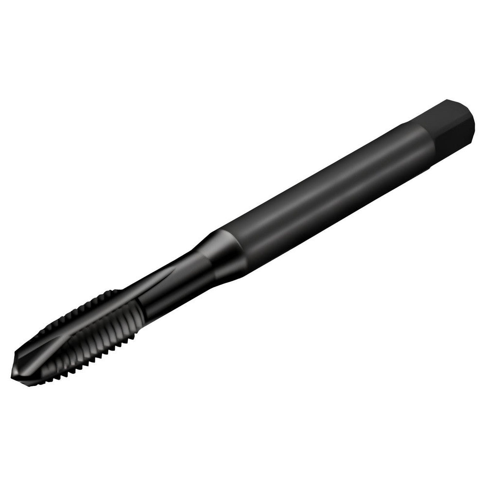 Sandvik Coromant 6539519 Spiral Point Tap M6x1 Metric, 3 Flutes, Plug Chamfer, 6H Class of Fit, HSS, FeN Coated