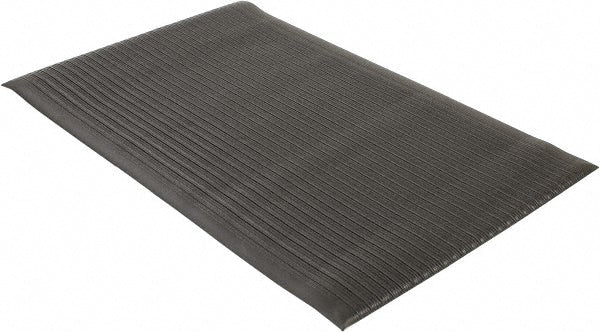 Wearwell 442.58X3X5BK Anti-Fatigue Runner 5' Long, 3' Wide, 5/8 Thick, Vinyl, Rounded Edges, Light-Duty