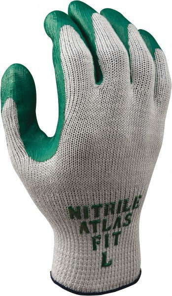SHOWA 350S-07 General Purpose Work Gloves Small, Nitrile Coated, Cotton & Polyester