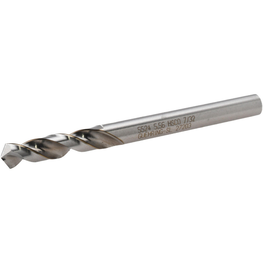 Guhring 9055240055600 Screw Machine Length Drill Bit 7/32" (0.2188) Dia, 118 deg, Cobalt