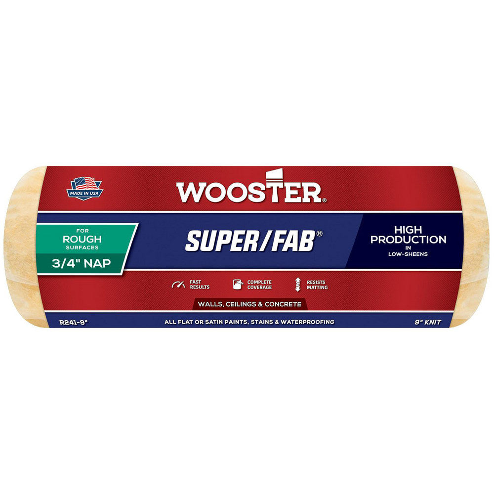 Wooster Brush R241-9 Paint Roller Cover 3/4" Nap, 9" Wide
