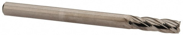 OSG 404-1181 Square End Mill 0.1181'' Dia, 0.3937'' LOC, 4 Flutes, Solid Carbide