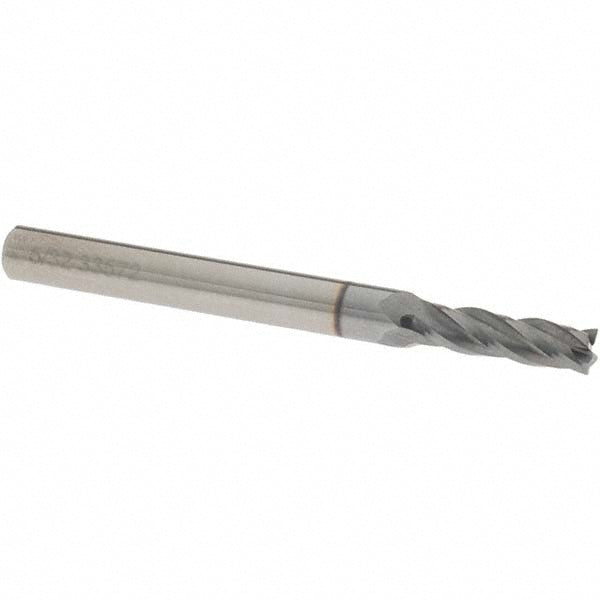 OSG 404-156208 Square End Mill 5/32'' Dia, 9/16'' LOC, 3/16'' Shank Dia, 2'' OAL, 4 Flutes, Solid Carbide