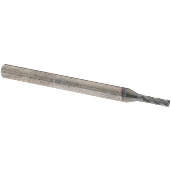 OSG 404-062508 Square End Mill 1/16'' Dia, 3/16'' LOC, 1/8'' Shank Dia, 1-1/2'' OAL, 4 Flutes, Solid Carbide