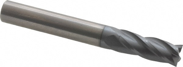 OSG 404-312508 Square End Mill 5/16'' Dia, 13/16'' LOC, 5/16'' Shank Dia, 2-1/2'' OAL, 4 Flutes, Solid Carbide
