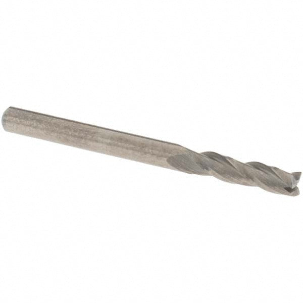 OSG 403-1250 Square End Mill 1/8'' Dia, 1/2'' LOC, 1/8'' Shank Dia, 1-1/2'' OAL, 3 Flutes, Solid Carbide