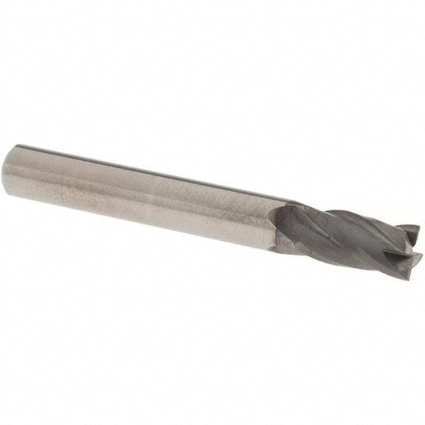 OSG 414-250008 Square End Mill 1/4'' Dia, 1/2'' LOC, 1/4'' Shank Dia, 2'' OAL, 4 Flutes, Solid Carbide