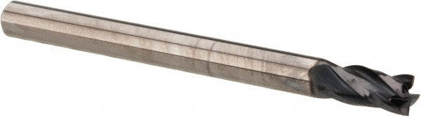 OSG 414-125011 Square End Mill 1/8'' Dia, 1/4'' LOC, 1/8'' Shank Dia, 1-1/2'' OAL, 4 Flutes, Solid Carbide