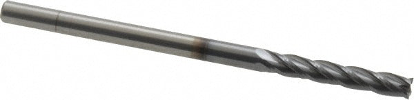 OSG 464-125008 Square End Mill 1/8'' Dia, 3/4'' LOC, 1/8'' Shank Dia, 2-1/4'' OAL, 4 Flutes, Solid Carbide