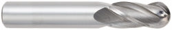 OSG 404-1378-BN Ball End Mill 3.50 mm Dia, 12.00 mm LOC, 4 Flute, Solid Carbide