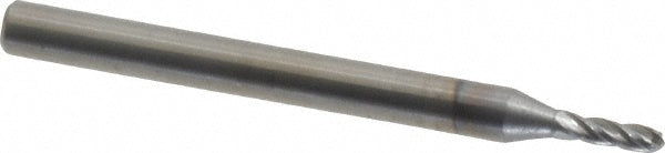 OSG 404-0625-BN08 Ball End Mill 0.0625" Dia, 0.1875" LOC, 4 Flute, Solid Carbide