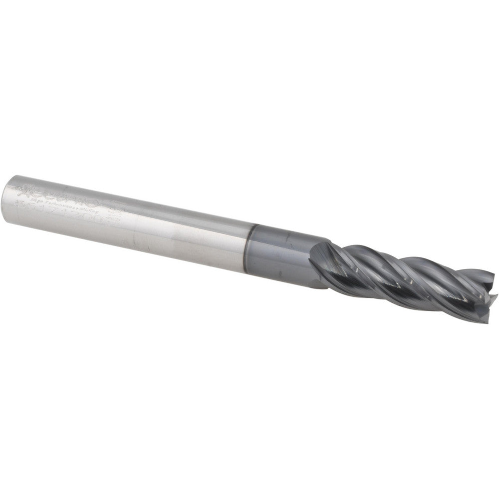 Accupro 95168322 Square End Mill 1/4" Dia, 3/4" LOC, 4 Flute, Solid Carbide