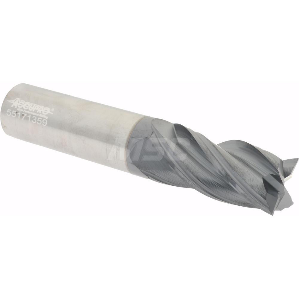 Accupro 95168446 Square End Mill 3/4" Dia, 1-5/8" LOC, 4 Flute, Solid Carbide