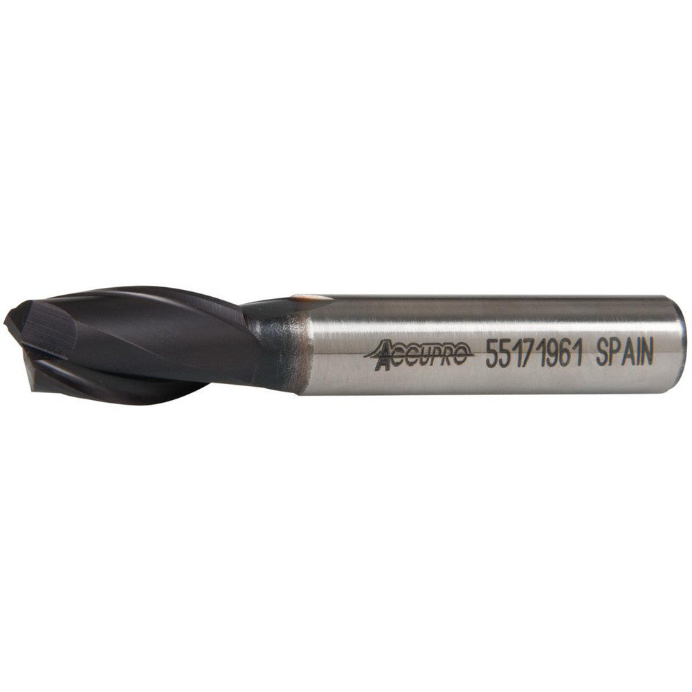 Accupro 39551 Square End Mill 7/16" Dia, 13/16" LOC, 2 Flute, Powdered Metal