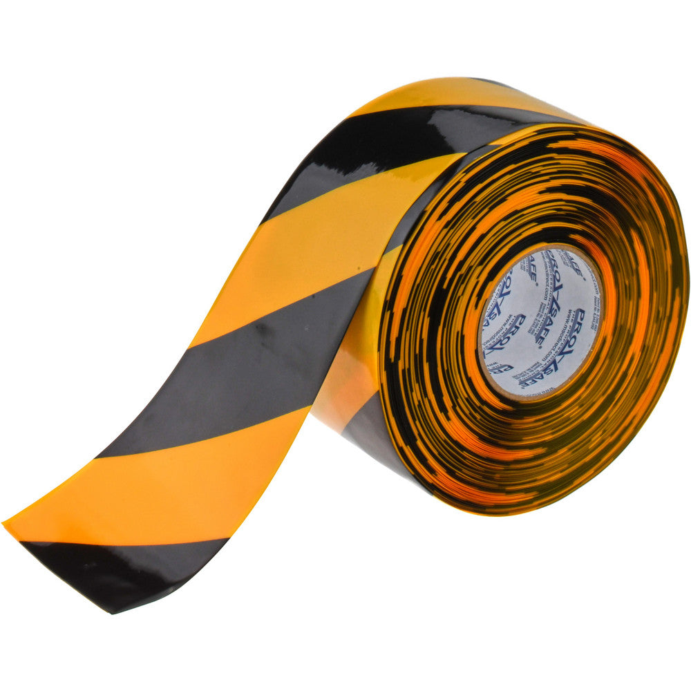 PRO-SAFE 30-PRO-4RYCHV Floor & Aisle Marking Tape 4" Wide, 100' Long, 30 mil Thick, Polyvinylchloride