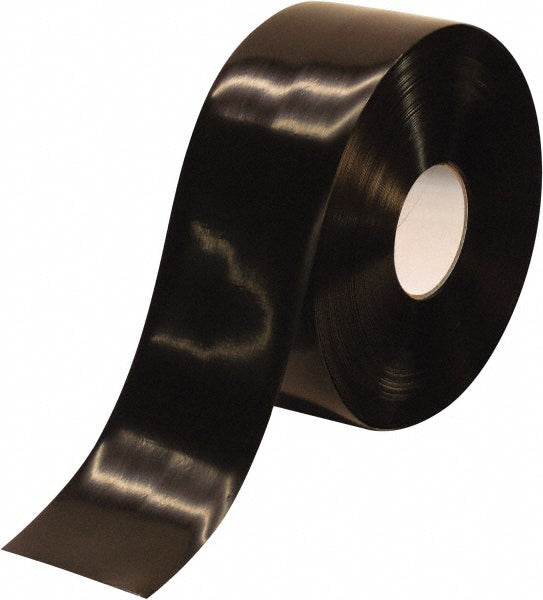 PRO-SAFE 30-PRO-4RBLK Floor & Aisle Marking Tape 4" Wide, 100' Long, 30 mil Thick, Polyvinylchloride