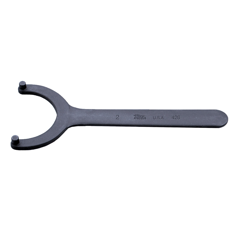 Martin Tools 422 Spanner Wrenches & Sets Maximum Capacity (Inch) 1-1/2  Overall Length (Inch) 5-1/2  Pin Diameter (Inch) 7/32  Hook Thickness (Inch) 7/32  Warranty Lifetime Limited