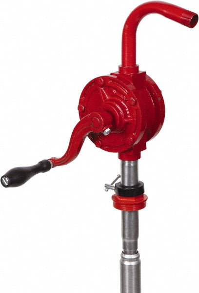 Pro-Lube GNB/25V/3R/SPL-RH Rotary Hand Drum Pump 0.07 gal/Turn, OilFuel Lubrication, Cast Iron