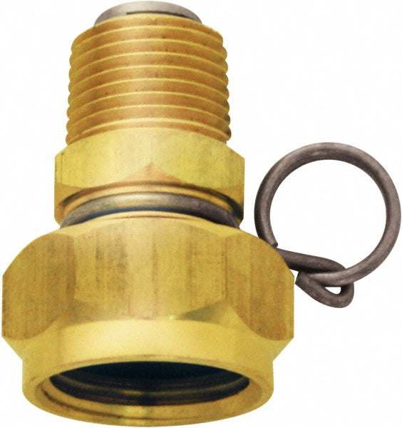 SANI-LAV N11 1 Piece, 1/2 NPT & 3/4 GHT MNPT x FGHT, Brass Reusable Hose Male Swivel Fitting