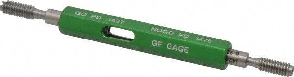 GF Gage W0164322BS Plug Thread Gage #8-32 Thread, 2B Class, Double End, Go & No Go