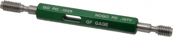 GF Gage W0216282BS Plug Thread Gage #12-28 Thread, 2B Class, Double End, Go & No Go