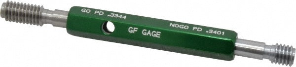 GF Gage W0375162BS Plug Thread Gage 3/8-16 Thread, 2B Class, Double End, Go & No Go