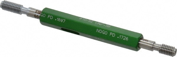 GF Gage W0190323BS Plug Thread Gage #10-32 Thread, 3B Class, Double End, Go & No Go