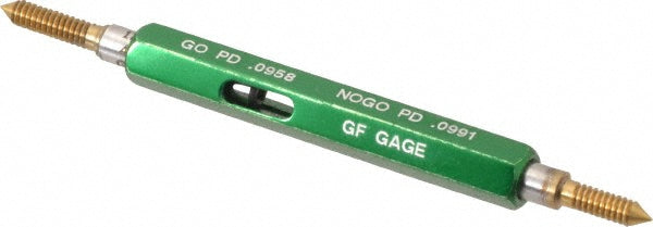 GF Gage W0112402BSTIN Plug Thread Gage #4-40 Thread, 2B Class, Double End, Go & No Go
