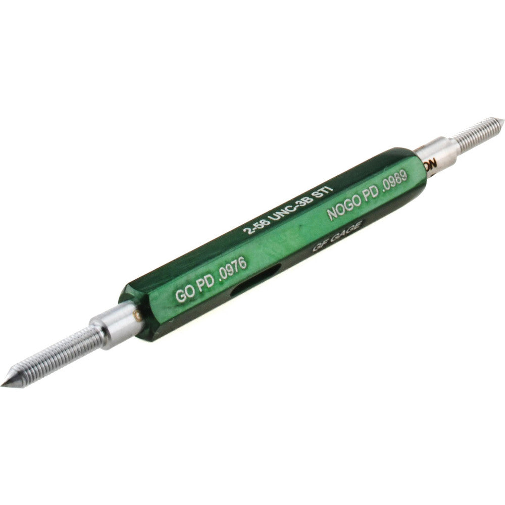 GF Gage H0086563BS 2-56 Thread, Steel, Screw Thread Insert (STI) Class 3B, Plug Thread Insert Go/No Go Gage