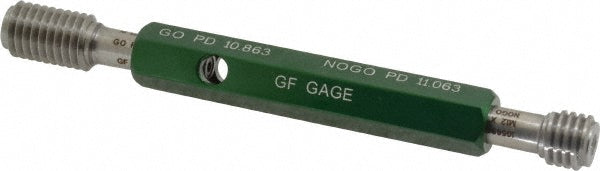 GF Gage W1201756HS Plug Thread Gage M12x1.75 Thread, 6H Class, Double End, Go & No Go