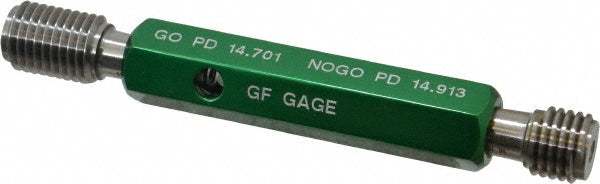 GF Gage W1602006HS Plug Thread Gage M16x2.00 Thread, 6H Class, Double End, Go & No Go
