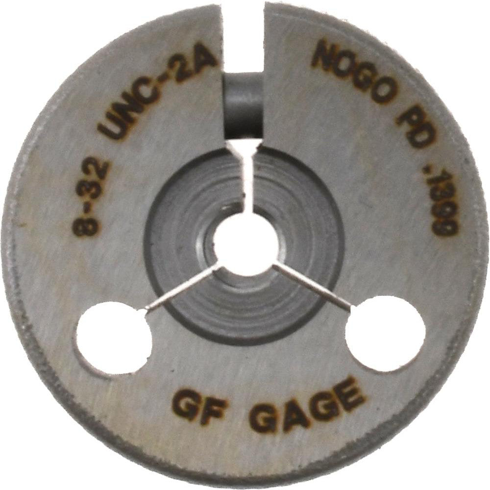GF Gage R0164322AS Threaded Ring Gage #8-32 Thread, UNC, Class 2A, Go & No Go