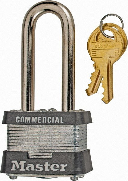 Master Lock 3KALH-3753 Padlock Laminated Steel, Keyed Alike, 1-9/16" Wide