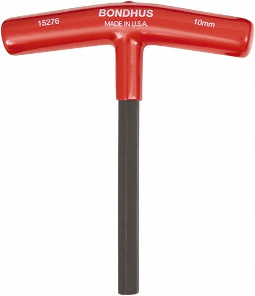 Bondhus 15276 Hex Key 10.00 mm Hex, Hex End, T-Handle Cushion Grip