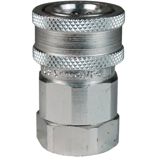 Dixon Valve & Coupling 2VF2 Hydraulic Hose Valved Female Coupler 1/4 Hose