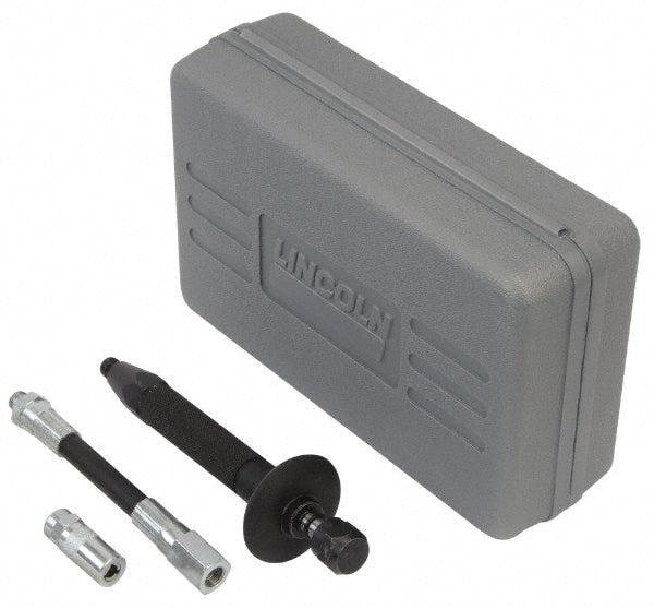 Lincoln 5805 Grease Fitting Extractors, Installers & Cleaners Material Steel  Straight or Angled Head Straight  Straight Or Angled Head Straight  Includes 5852 Coupler High Pressure Hose Piston Safety Shield Steel Drive Cylinder  