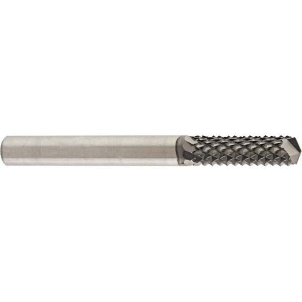 Seco 17003832 Diamond Pattern Router Bit 0.25" Dia, 2" LOC, 1/4" Shank Dia, Drill Point
