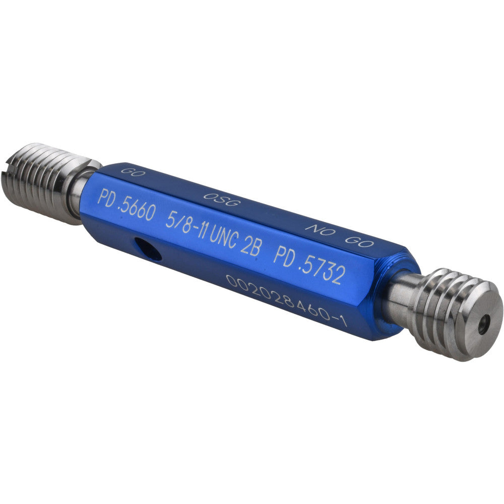 OSG 1500102900 Plug Thread Gage 5/8-11 Thread, 2B Class, Double End, Go & No Go
