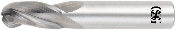 OSG 403-0625-BN11 Ball End Mill 1/16" Dia, 3/16" LOC, 3 Flute, Solid Carbide