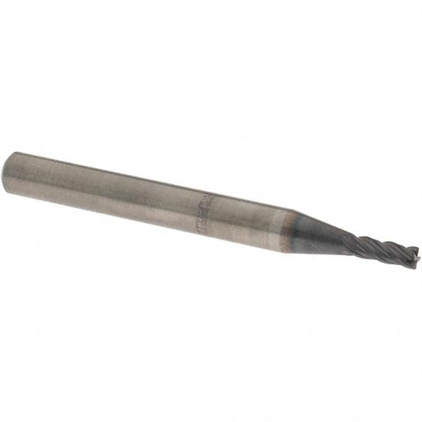 OSG HP434-1181 Corner Radius End Mill 3 mm Dia, 8 mm LOC, 0.2 mm Radius, 4 Flutes, Solid Carbide