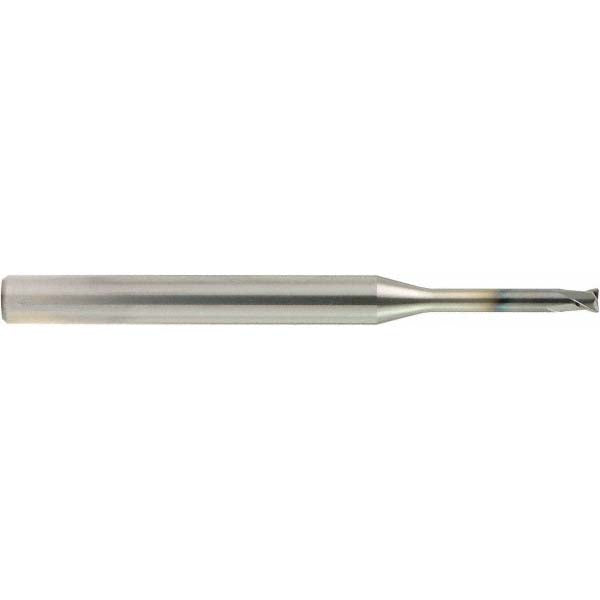 OSG 3101020 Corner Radius End Mill 1.00 mm Dia, 0.80 mm LOC, 0.30 mm Radius, 2 Flute, Solid Carbide