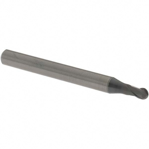 OSG 3124100 Ball End Mill 4.00 mm Dia, 3.20 mm LOC, 2 Flute, Solid Carbide