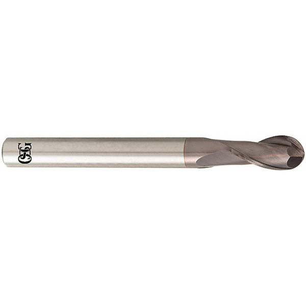OSG HP416-1181 Ball End Mill 3.00 mm Dia, 8.00 mm LOC, 2 Flute, Solid Carbide