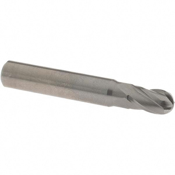 OSG 414-2756-BN Ball End Mill 0.2756" Dia, 0.4724" LOC, 4 Flute, Solid Carbide