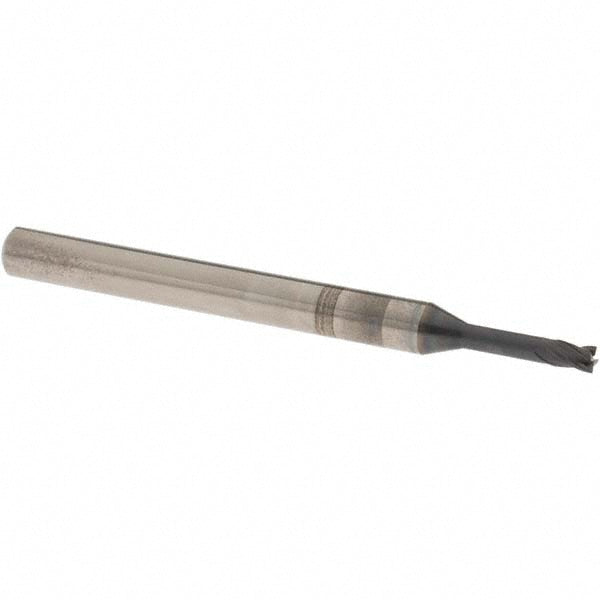 OSG HP411-1250 Square End Mill 1/8'' Dia, 3/16'' LOC, 1/4'' Shank Dia, 3'' OAL, 4 Flutes, Solid Carbide